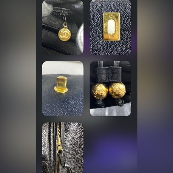 ‼️SOLD‼️ Vintage CHANEL backpack in caviar leather - Picture 5 of 9